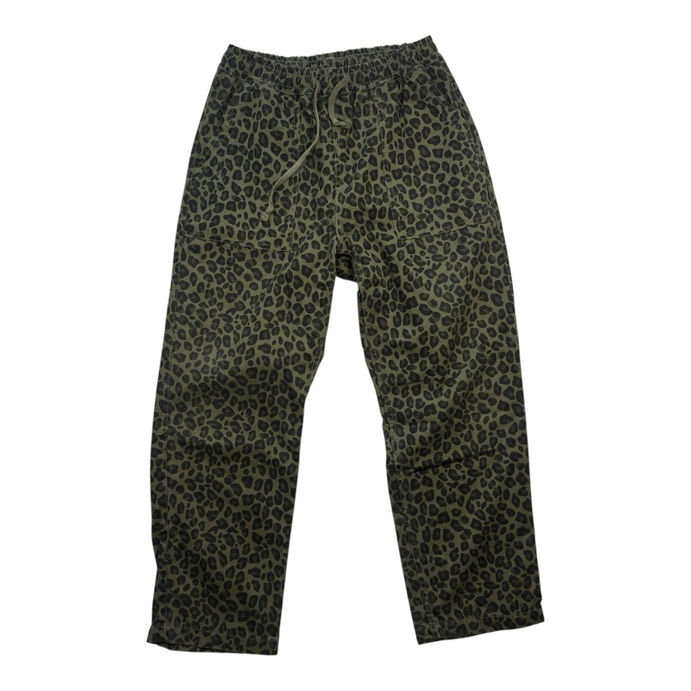 Service Works Classic Chef Pants Men's Medium Green Leopard Print